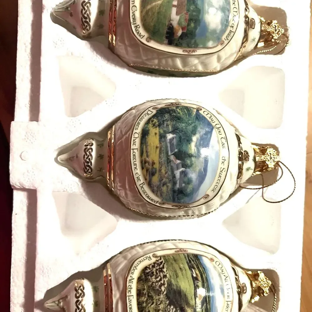Bradford Editions 6th edition Irish Blessings Heirloom Porcelain ornaments